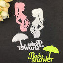 Baby Shower Metal Silver Cutting Dies Stencils DIY Scrapbooking Photo Album Paper Card Gift