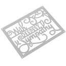 Deepest Sympathy Metal Silver Cutting Dies Stencils DIY Scrapbooking Photo Album Paper Card Gift