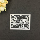 Deepest Sympathy Metal Silver Cutting Dies Stencils DIY Scrapbooking Photo Album Paper Card Gift