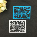 Deepest Sympathy Metal Silver Cutting Dies Stencils DIY Scrapbooking Photo Album Paper Card Gift