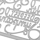 Deepest Sympathy Metal Silver Cutting Dies Stencils DIY Scrapbooking Photo Album Paper Card Gift