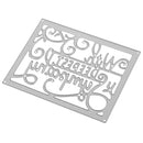 Deepest Sympathy Metal Silver Cutting Dies Stencils DIY Scrapbooking Photo Album Paper Card Gift