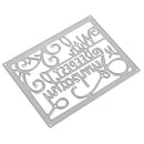 Deepest Sympathy Metal Silver Cutting Dies Stencils DIY Scrapbooking Photo Album Paper Card Gift