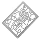 Deepest Sympathy Metal Silver Cutting Dies Stencils DIY Scrapbooking Photo Album Paper Card Gift