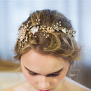 Elegant Lady Women Flower Crystal Headband for Wedding Party Costume Jewelry