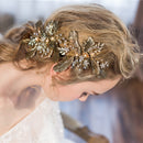 Wedding Party Women Girls Flower Crystal Hair Clip Hair Accessories