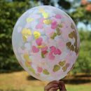 Pack of 10pcs Love Heart Confetti Latex Balloon Party Balloon for Wedding Birthday Engagement