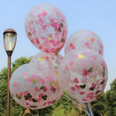 Pack of 10pcs Love Heart Confetti Latex Balloon Party Balloon for Wedding Birthday Engagement