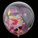 Pack of 10pcs Love Heart Confetti Latex Balloon Party Balloon for Wedding Birthday Engagement