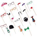 20 Pieces Birthday Photo Booth Props Wedding Party Mask Photobooth Props