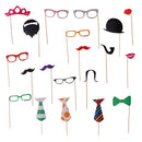20 Pieces Birthday Photo Booth Props Wedding Party Mask Photobooth Props