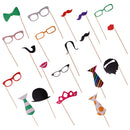 20 Pieces Birthday Photo Booth Props Wedding Party Mask Photobooth Props
