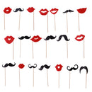 20 Pieces Photo Booth Props Wedding Bachelorette Party Mask Photobooth Prop