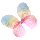 Girls Fairy Butterfly Wing Rainbow Children Birthday Party Fancy Dress Up