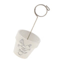 Mini Silver Metal Candy Bucket Place Card Holder Mini Picture Photo Clip