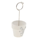 Mini Silver Metal Candy Bucket Place Card Holder Mini Picture Photo Clip