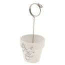 Mini Silver Metal Candy Bucket Place Card Holder Mini Picture Photo Clip