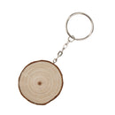 Rustic Wood Keychian Ring Key Chain Wedding Party Gift Favor