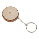 Rustic Wood Keychian Ring Key Chain Wedding Party Gift Favor