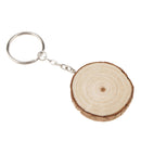 Rustic Wood Keychian Ring Key Chain Wedding Party Gift Favor