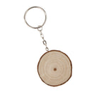 Rustic Wood Keychian Ring Key Chain Wedding Party Gift Favor