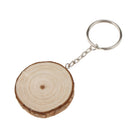 Rustic Wood Keychian Ring Key Chain Wedding Party Gift Favor