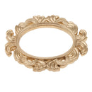 Baroque Oval Resin Wall Door Frame Artistic Home Decor Wedding Favors Gold 9.6x7.8x0.8 cm