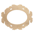 Baroque Oval Resin Wall Door Frame Artistic Home Decor Wedding Favors Gold 9.6x7.8x0.8 cm