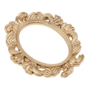 Baroque Oval Resin Wall Door Frame Artistic Home Decor Wedding Favors Gold 9.6x7.8x0.8 cm