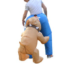 Funny Dog Bite Ass Inflatable Adult Costume Halloween Birthday Fancy Dress 1.1m