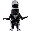 Skeleton T-Rex Dinosaur Child Inflatable Costume Halloween Party Fancy Dress