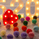 Pack of 40/Set Colorful Tissue Paper Lantern Honeycomb Ball Pom Party Decorations