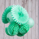 Pack of 10/Set Paper Pompoms Wheel Fans Honeycomb Ball Drops Lantern Party Decor