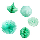 Pack of 10/Set Paper Pompoms Wheel Fans Honeycomb Ball Drops Lantern Party Decor