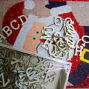 Wooden Alphabet Letters Unfinished Wood Cutouts Craft Wooden Discs Decoration