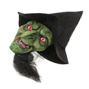 Halloween Scary Mask Creepy Witch Masks with Hair Hat Cosplay Costume Props
