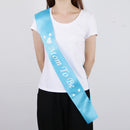 Mommy to Be Footprints Sash Baby Shower Party Favors Future Mom Accessory