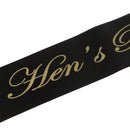 Hen's Party Stain Sash Hen Night Bachelorette Bridal Shower Party Supply