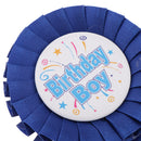 Birthday Boy Rosette Ribbon Badge Brooch Birthday Party Baby Shower Favor Blue