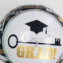 Pack of 10/Set Congrats Grad Cap Foil Balloon Graduation Party Decoration 18 Inch