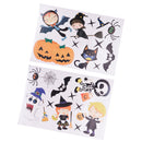 Halloween Theme Kids Pumpkin Spider Window Clings Sticker Decals Decorations