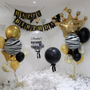 Pieces of 6 Large Golden Crown Inflatable Foil Balloon Birthday Party Decorations