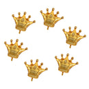 Pieces of 6 Large Golden Crown Inflatable Foil Balloon Birthday Party Decorations