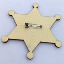 Rustic Wedding Wooden Ring Bearer Gift Ring Security Badge Breastpin for Boys Wedding Favor