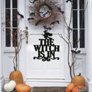 Halloween Fabric Hanging Decoration Home Window Ceiling Decor -The Witch Is In