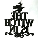 Halloween Fabric Hanging Decoration Home Window Ceiling Decor -The Witch Is In