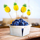 12PCS PINEAPPLE CAKE TOPPER BIRTHDAY CUPCAKE MUFFIN CAKE STICKS ACCESSORY