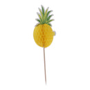 12PCS PINEAPPLE CAKE TOPPER BIRTHDAY CUPCAKE MUFFIN CAKE STICKS ACCESSORY