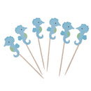 24pcs Cartoon Cake Topper Baby Shower Girl Birthday Cupcake Cake Picks Decor