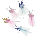 Pack of 5 Ballet Girl Cake Topper Wedding Birthday Cake Party Cupcake Picks